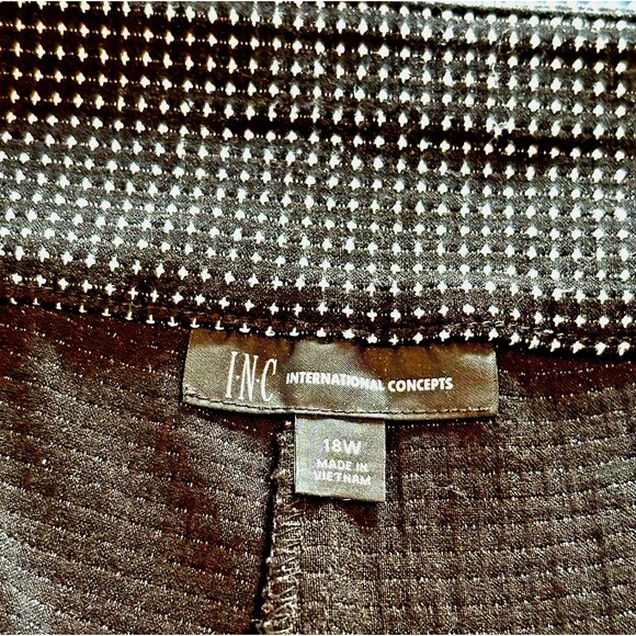 INC Women's (18W) Black & White Fair Isle Pattern Pull-on Pants Exc. Condition! - Picture 15 of 16